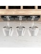 CYJZHEU 2 Pack Wine Glass Racks Wall Mounted Hanging Rack Shelf Wine Cup Display Stand for Cabinet and Bar 25cmBlack - B09CTXVHYLU