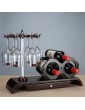Vobajf Stemware Rack 6 Hook Wood Wine Glass Holder Stand Stemware Drying Rack Artistic Tabletop Display Wine Glass Rack Color : Wood Size : 49 * 18 * 38cm - B089SM485RX