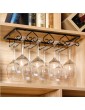 WOAIAI 2pcs Wine Glass Hanger Rack Under Cabinet Heart-Shaped Stemware Rack Storage Hanger for Bar Kitchen Cabinet - B0B2MXJCSPZ