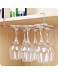 WOAIAI Wine Glass Rack Under Cabinet No Drilling Stainless Steel Stemware Rack,for Cabinet Kitchen or Bar - B0B2MW6VG4C