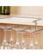 WOAIAI Wine Glass Rack Under Cabinet No Drilling Stainless Steel Stemware Rack,for Cabinet Kitchen or Bar - B0B2MW6VG4C
