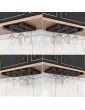 WOAIAI Wine Glasses Rack Stemware Rack Under Cabinet Holds 2-4 Glasses for Cabinet Kitchen Bar - B0B2MWDQCNG