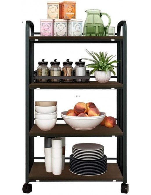 FABAX Utility Rolling Cart Storage Cart Multifunction Island Kitchen Cart With Open Shelves For Kitchen Home Office Garage Bathroom Storage Trolley Storage Trolley Color : C - B08MQ2RNCJP