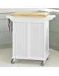 SoBuy® Kitchen Trolley with Extendable Worktop Kitchen Storage Trolley Cart with Dining Bar Table FKW36-WN - B01897NH1EW