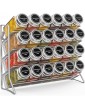 3-Tier Spice Rack Free Standing Counter Spice Organiser Metal Seasoning Bottle Organizer for Kitchen Countertop Cupboard Pantry 2Pcs Silver - B09F9GLDT4D