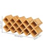 4-Tier Bamboo Countertop Spice Rack Organiser 18-Jar Criss-Cross Kitchen Cabinet Countertop Storage Organizer Shelf Fit for Round and Square Spice Bottle Free Standing for Counter Cabinet or Drawer - B07R13B6F3F