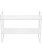 iPEGTOP 2 Pack Expandable Cabinet Storage Shelf Organizer Rack Heavy Duty Steel Metal Spice Rack Adjustable Height Home Office Pantry Shelf Space for Counter Kitchen Organization White Large - B09XB39DFJW