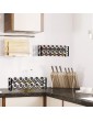 Spice Rack Organizer with 24 Empty Square Spice Jars Spice Labels with Chalk Marker and Funnel Complete Set for Countertop Cabinet or Wall Mount - B08R3QKK1SS