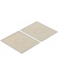 2PCS Drain Pad,Food Grade Rubber Kitchen Sink Mat with Perforated,Easy to Clean,Non‑Slip Sink Protector Mat for Kitchen - B0B18C1FK5V