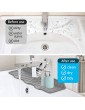 2PCS Silicone Faucet Handle Drip Catcher Tray Kitchen Faucet Mat Kitchen Faucet Sink Guard Drip Protector Countertop for Kitchen Bathroom Sink Mat Dish Drying Mat Sponge HolderGrey - B0B1WGNZJFV