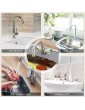 2PCS Silicone Faucet Mat for Kitchen Sink Kitchen Faucet Sink Splash Guard Behind Faucet Rubber Faucet Water Catcher Sink Draining Pads Drying Mat for Kitchen & Bathroom - B0B2PKF67TF