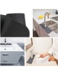 AIEX 2pcs 38x13,8cm Sink Faucet Mat Diatomite Faucet Drying Pad Splash-Proof Faucet Guard Sink Absorbent Drip Catcher Protectors for Bathroom Sink Kitchen Office RV Dark Gray - B09Z2MWCCHR
