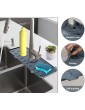 BLOOOK Faucet Handle Drip Catcher Tray,Faucet Sink Splash Pad,Faucet Drain Mat Silicone Sink Faucet Pad for Kitchen Bathroom Bar - B09XHDWY1RW