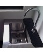 chuty Draining Pad Behind Faucet | Self Draining Faucet Splash Guard,Sink Draining Pad Drying Mat For Kitchen & Bathroom Countertop Protection Black Grey - B0B29HS634V