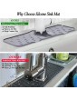 JaAoyoo Silicone Faucet Handle Drip Catcher Tray Sink Mat Faucet Splash Guard Pad Absorbent Catching Splashes for Kitchen Bathroom - B09YRBDR1SD