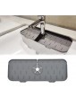 JaAoyoo Silicone Faucet Handle Drip Catcher Tray Sink Mat Faucet Splash Guard Pad Absorbent Catching Splashes for Kitchen Bathroom - B09YRBDR1SD