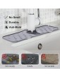 Kitchen Sink Mat Kitchen Faucet Silicone Sink Splash Guard Faucet Handle Drip Catcher Tray Foldable Silicone Catchpads with Dotted Faucet Absorbent Mat Sinks Protectors for Kitchen Bathroom Grey - B09ZPLQ1PVX
