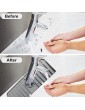 Kunnaa Kitchen Silicone Faucet Sink Splash Guard Silicone Faucet Handle Drip Catcher Tray Silicone Splash Guard for Sink Silicone Sink Mat for Bathroom Kitchen and RV Gray - B09YDMYQTQW