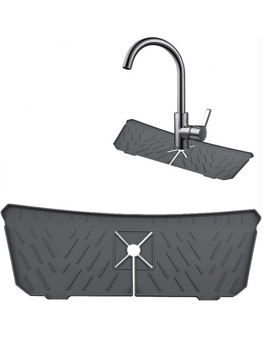 Lamptti Faucet Water Catcher Mat Kitchen Faucet Sink Splash Guard | Drying Mat Drip Catcher For Sink Faucet Reusable Faucet Sink Mat for Kitchen Bathroom - B0B29FL967S