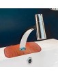 Sharplace 2Pcs Silicone Faucet Water Catcher Mat Bathroom Sink Draining Pad - B0B2X51JHTG