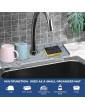 Silicone Faucet Handle Drip Catcher Tray Faucet Mat for Kitchen Sink Drip Protector Splash Countertop Drip Drying Pad for Kitchen & Bathroom Countertop - B0B2PK16ZYC