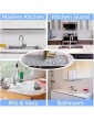 Silicone Faucet Handle Drip Catcher Tray,Silicone Faucet Mat for Kitchen Sink Splash Guard,Water Drying Pads Behind Faucet Countertop Protector for Kitchen Bathroom GRAY - B09XX2MD39A