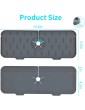 Silicone Sink Faucet Pad FWLWTWSS Silicone Faucet Handle Drip Catcher Tray Kitchen Faucet Sink Splash Guard Faucet Absorbent Mat Dishwasher-Safe Faucet Drain Mat for Kitchen Bathroom RV - B09YH4LDGKP