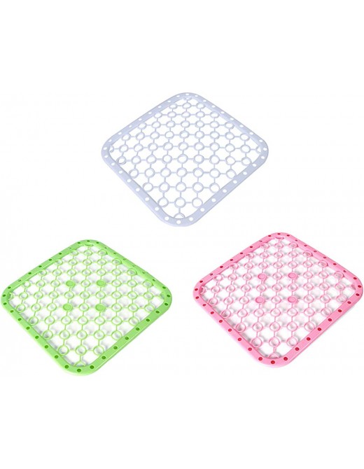 Sink Protector Mat Kitchen Adjustable Sink Mat Large Plastic Sink Mats Set Eco-Friendly Sink Mat Dish Drainer Mat for Cutlery Plates Cups and More for Sink Base and Crockery from Damage 3 Pcs - B08YY6L7Z1R