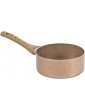 Ceramic Rose Gold Induction Cooking Pots Pans Frying Pan Cookware Set 16cm Milkpan - B08R6G35RHK
