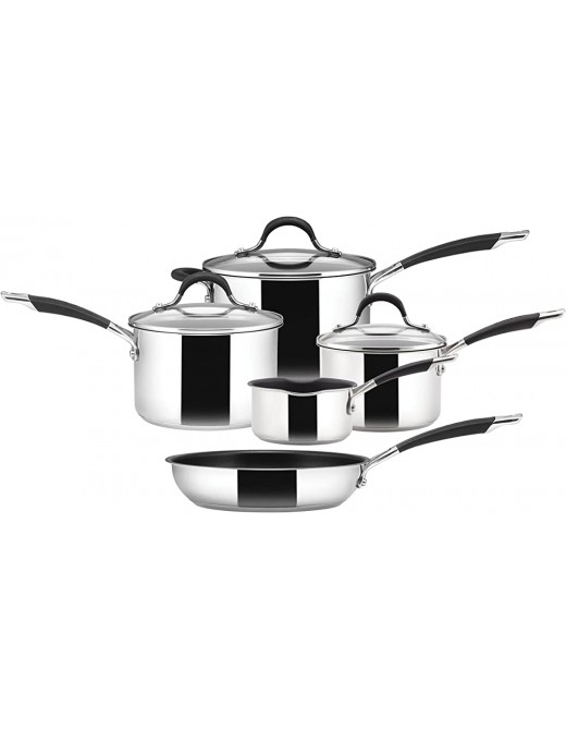 Circulon Stainless Steel 5 Piece Saucepan and Frying pan Set - B01MQNP5FIQ
