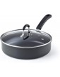 Cook N Home 02597 12-Piece Nonstick Hard Anodized Cookware Set Black Aluminum - B07GF8XWWLY