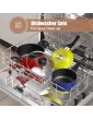COOKSMARK 15-Piece Aluminium Non-Stick Coating Dishwasher-Safe cookware Cooking Set pots Pans Set,Colourful Sets Red Yellow Green Orange Blue,14cm 18cm 20cm 24cm 0.9L 1.9L 2.8L 5L, SML - B01FFL30FAT