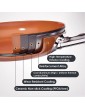 CUSIBOX Cookware Set Pan & Pot Set 3 Piece Stock Pot Frying Pan Saucepan with Glass Lid | Induction | Nonstick - B094VWWC32J