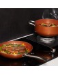 CUSIBOX Cookware Set Pan & Pot Set 3 Piece Stock Pot Frying Pan Saucepan with Glass Lid | Induction | Nonstick - B094VWWC32J