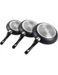 Forgecross Pressed Forged Aluminium Non Stick Ceramic Coated Induction Gas Oven Safe Saucepan Stockpot Casserole Cooking Pots & Frying Pans Cookware Set 9 Piece Jumbo Set - B09NQT4QCBT