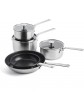 Kitchenaid Stainless Steel Non-Stick Frying Pan Set 20 cm + 28 cm Silver - B08LVVZC7JY