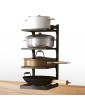 Fowybe Pot Organizer Rack for Cabinet Pots and Pans Organizer Under Cabinet Pan Holders for Kitchen Cookware Rack with 3 Tiers Adjustable Heavy Duty Rustproof No Slip - B09TW41HGNC