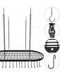 Vdomus pot rack ceiling mount cookware rack hanging hanger organizer with hooks 33 x 17 Inch - B079DQGC43D