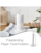 2 Pcs Freestanding Paper Towel Holders Stand-up Kitchen Paper Stands Kitchen Towel Stand Holders for Kitchen Bathroom Toilet Garden - B09VQ2JFWJD