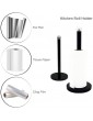 ABRUS® Kitchen Roll Holder | Stainless Steel Paper Towel Holder | Paper Towel Holder Free Standing Black - B09MFV95YSK