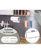 ARSUK Paper Towel Holder kitchen tissue holder Roll Dispenser Rack Wall Mounted fits in a Cupboard or Under Cabinet Metal Chrome - B004GWUOAYL