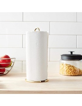 GWHW Paper Towel Holder with Base Countertop Roll Paper Dispenser Stand Iron Paper Towel Holder with Base Keep Home Organized Stylish Paper Towel Stand for Dinner Table Kitchen Home - B0B2515RLHD