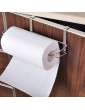 HULISEN Stainless Steel Kitchen Paper Roll Holder without Installation Over The Cabinet Paper Towel Holder Over Door Towel Hanger Organizer Hanger - B06XQGBG28A