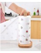 Kitchen Roll Holder Anti-Slip Paper Towel Holder Wooden Free Standing Paper Roll Stand for Kitchen Bathroom. Thread Helmet Stand - B08T62FTMNV