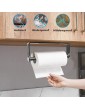 Mczcent Under Cabinet Kitchen Roll holder Wall Mounted & Self Adhesive Kitchen Paper Tissue Towel Holder Dispenser Rack Easy Installation Cling Film Dispenser for Kitchen Garage Bathroom Black - B08D9R21ZQI