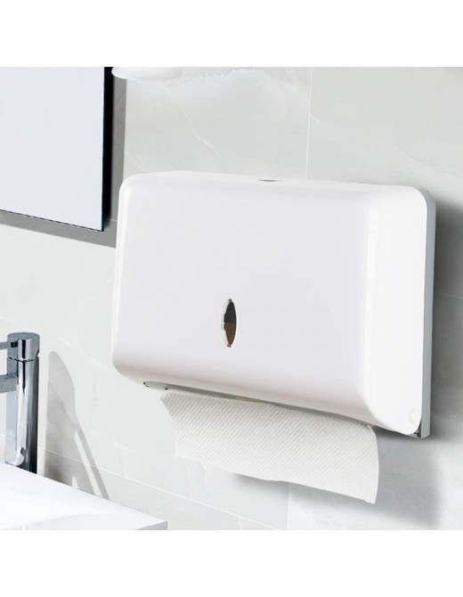 Paper Towel Dispensers Wall Mount Commercial Toilet Tissue Dispensers Paper Towel Holder C-Fold Multifold Paper Towel Dispenser for Bathroom KitchenWhite - B08BYC3ZR3Z