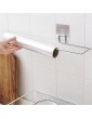 TOMYEUS Kitchen Roll Holder Kitchen Paper Towel Holder Plastic Wrap Hanger Easy to use Paper Towel Holder Wall Mount Dimensions Length 27cm*Width 5.5cm（Silver） Paper Towel Holder - B0B2W396ZLM