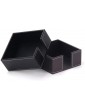 Awasa PU Leather Square Cocktail Napkin Holder Tissue Box Paper Serviette Dispenser Bar Caddy for Dining Table Hotel Office Home Decor Napkin Box Black - B09W4HP8Y4H