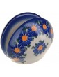 BCV Classic Boleslawiec Pottery Hand Painted Ceramic Napkin Serviette Holder 509 U-018 - B0187CUOIAN