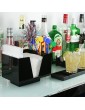 drinkstuff Bar Caddy Angular Case of 12 | Plastic Bar Caddy Black Bar Storage Bar Organiser Bar Condiment Caddy Napkin Holder Straw Holder - B00NPJ5F26V